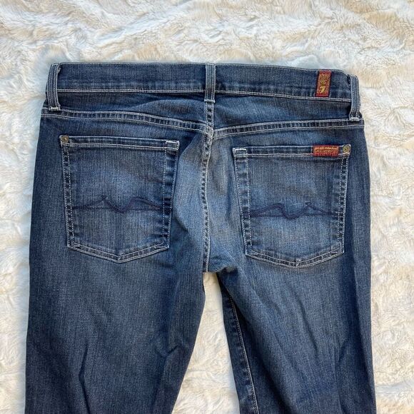 7 For All Mankind Crop Josefina Skinny Boyfriend Capri - Women’s 27 - Picture 5 of 10